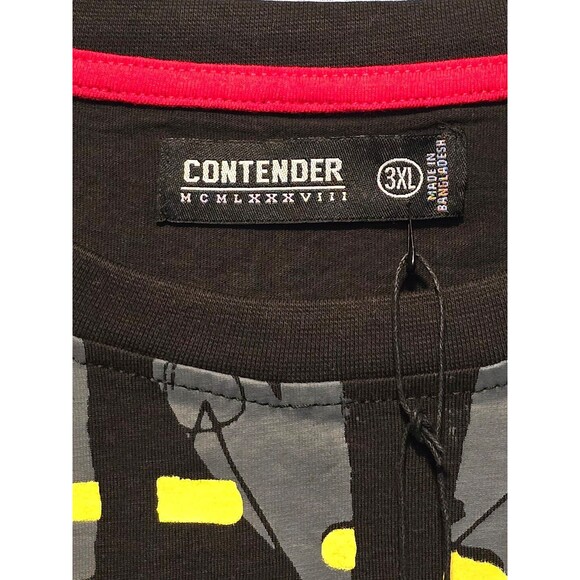 Contender Mens T-Shirt Bisquick Black Tee Size 3XL - Picture 2 of 4